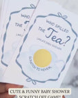 Baby Shower Scratch Off Game Tea Party Baby Shower Game Sage Green Fun Afternoon Tea Baby Shower Who Spilled The Tea Time For Tea High TEA9