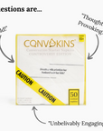 CONVOKINS® Controversy Edition Conversation Starter Cocktail Napkins - CÔTIER BRAND