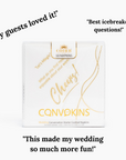 CONVOKINS® - Wedding Edition Conversation Starter Cocktail Napkins - CÔTIER BRAND