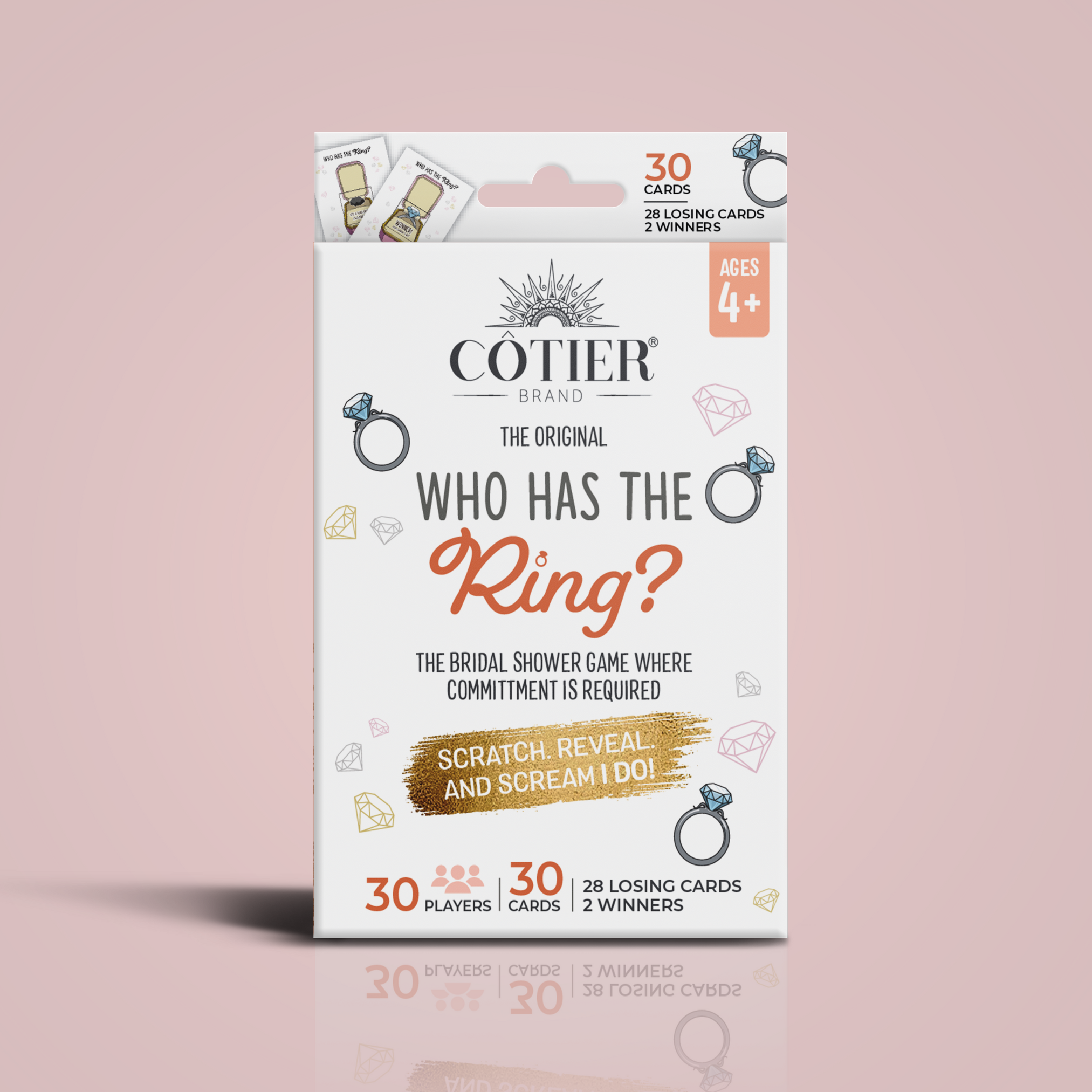 Who Has The Ring?® - Bridal Shower Scratch-Off Lottery Game - CÔTIER BRAND