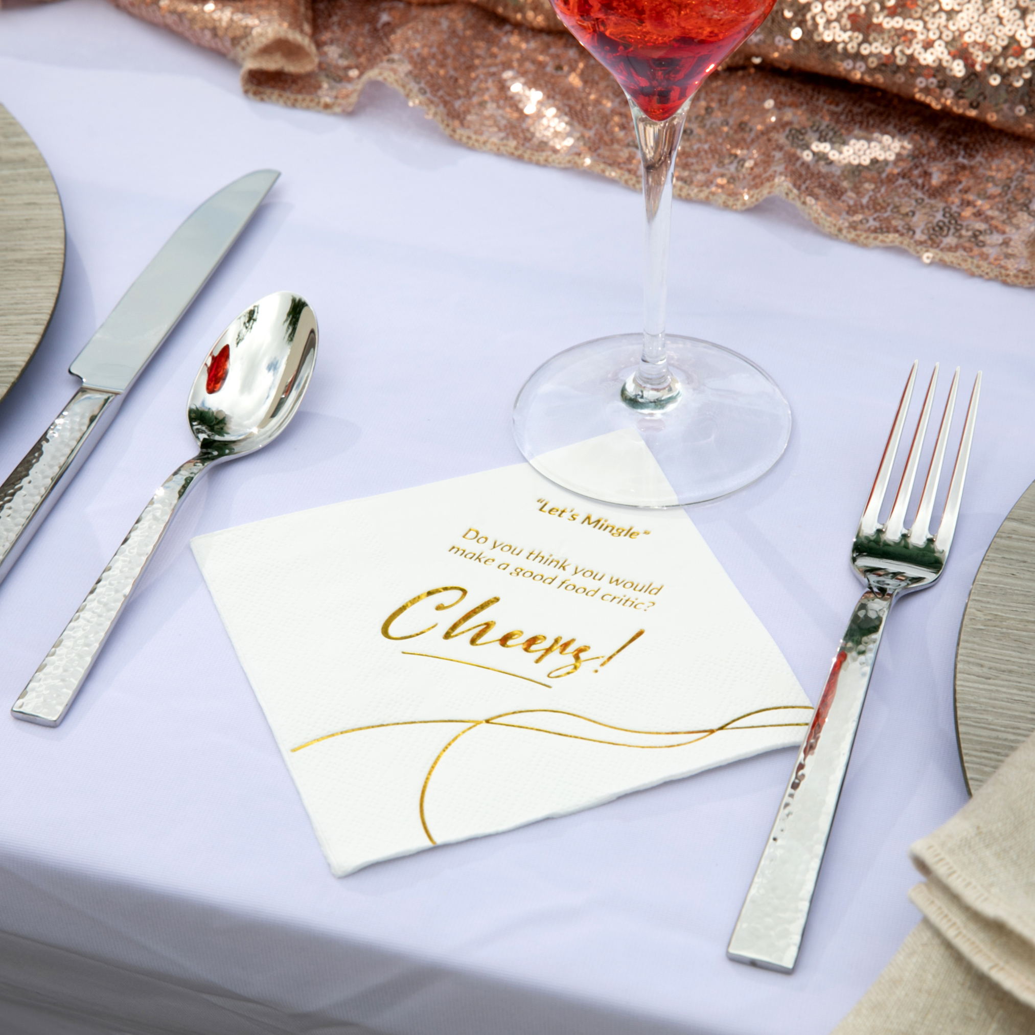 CONVOKINS® - Wedding Edition Conversation Starter Cocktail Napkins - CÔTIER BRAND