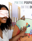 Pin The Poopie On The Diaper® - Baby Shower Game [Brown Baby Edition] - CÔTIER BRAND
