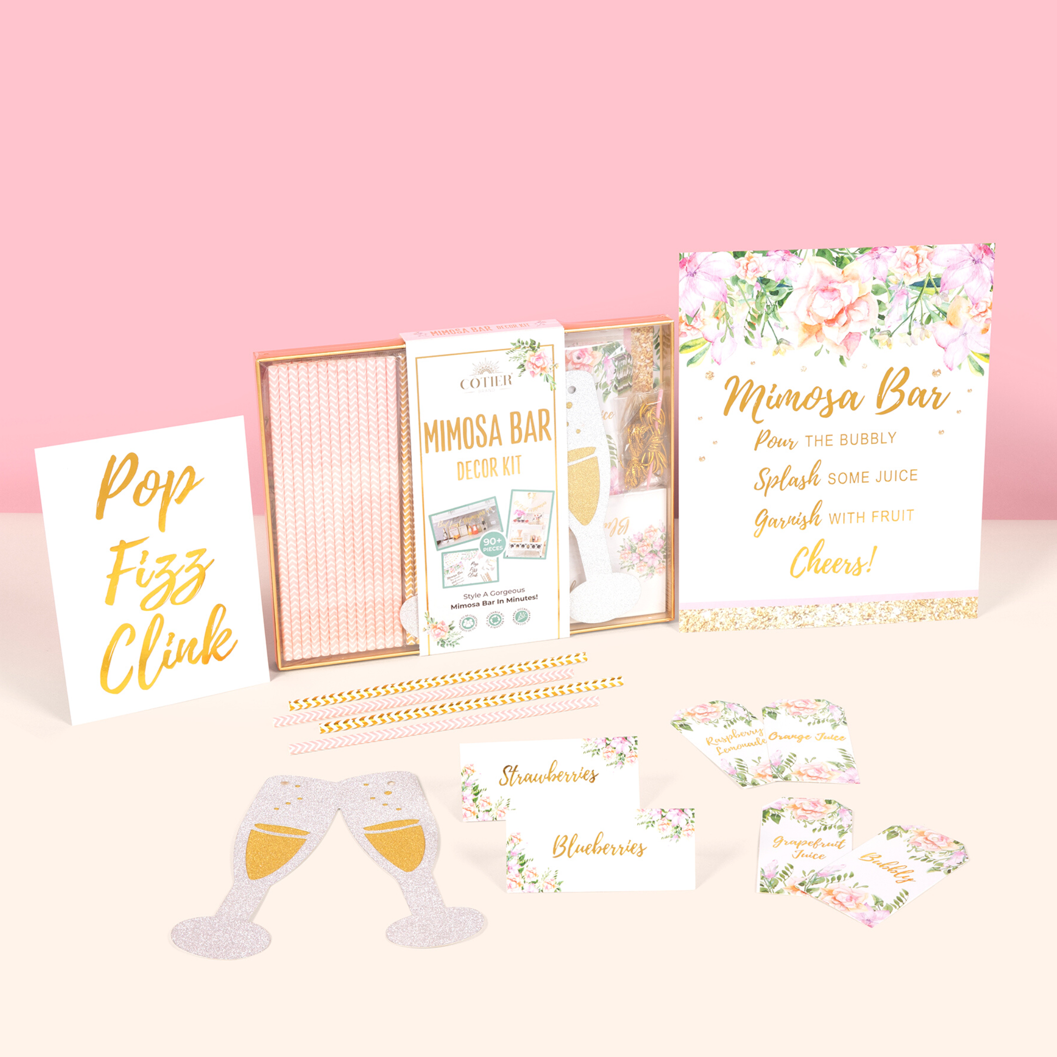 Mimosa Bar Decoration Kit - CÔTIER BRAND