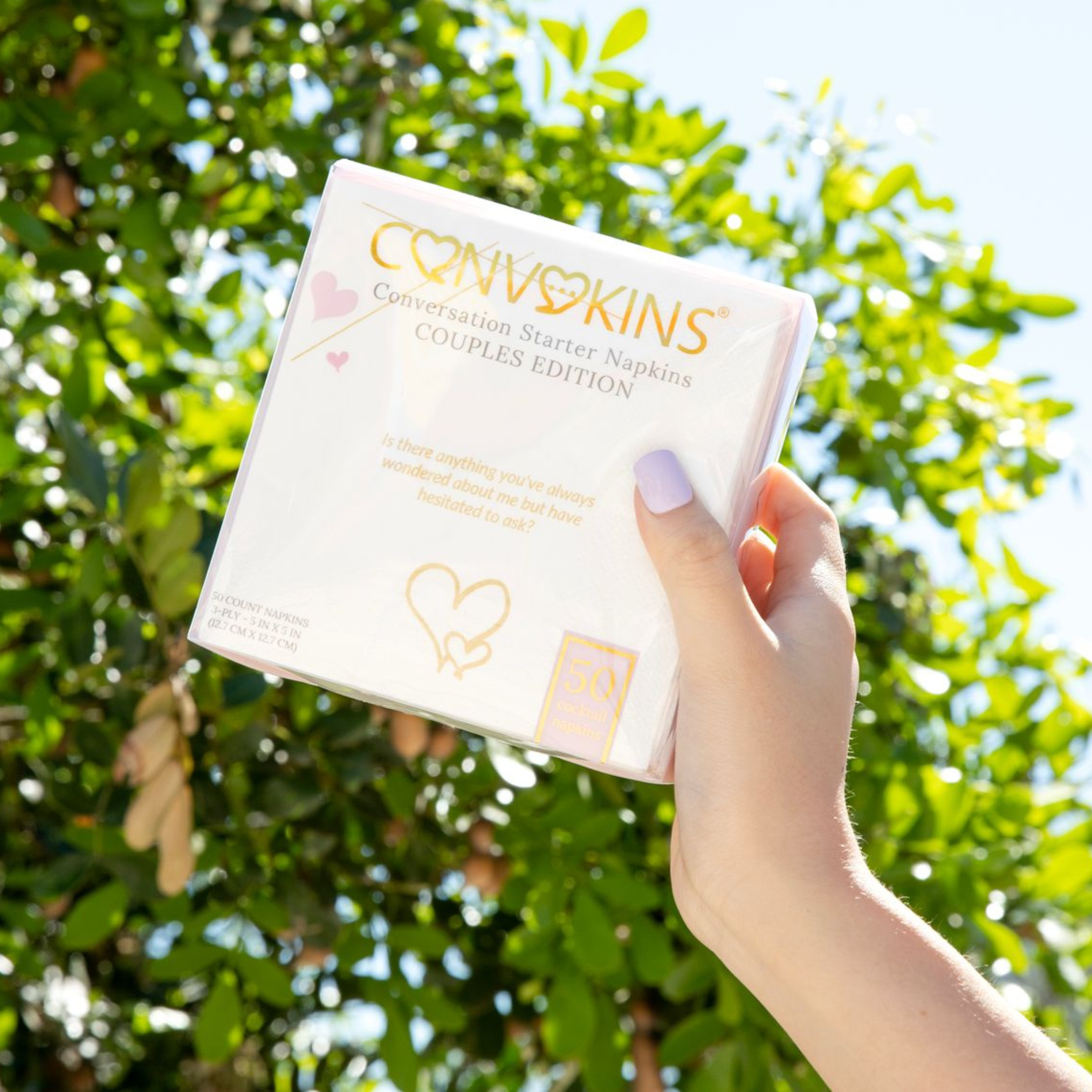 CONVOKINS® Couples Edition Conversation Starter Cocktail Napkins - CÔTIER BRAND