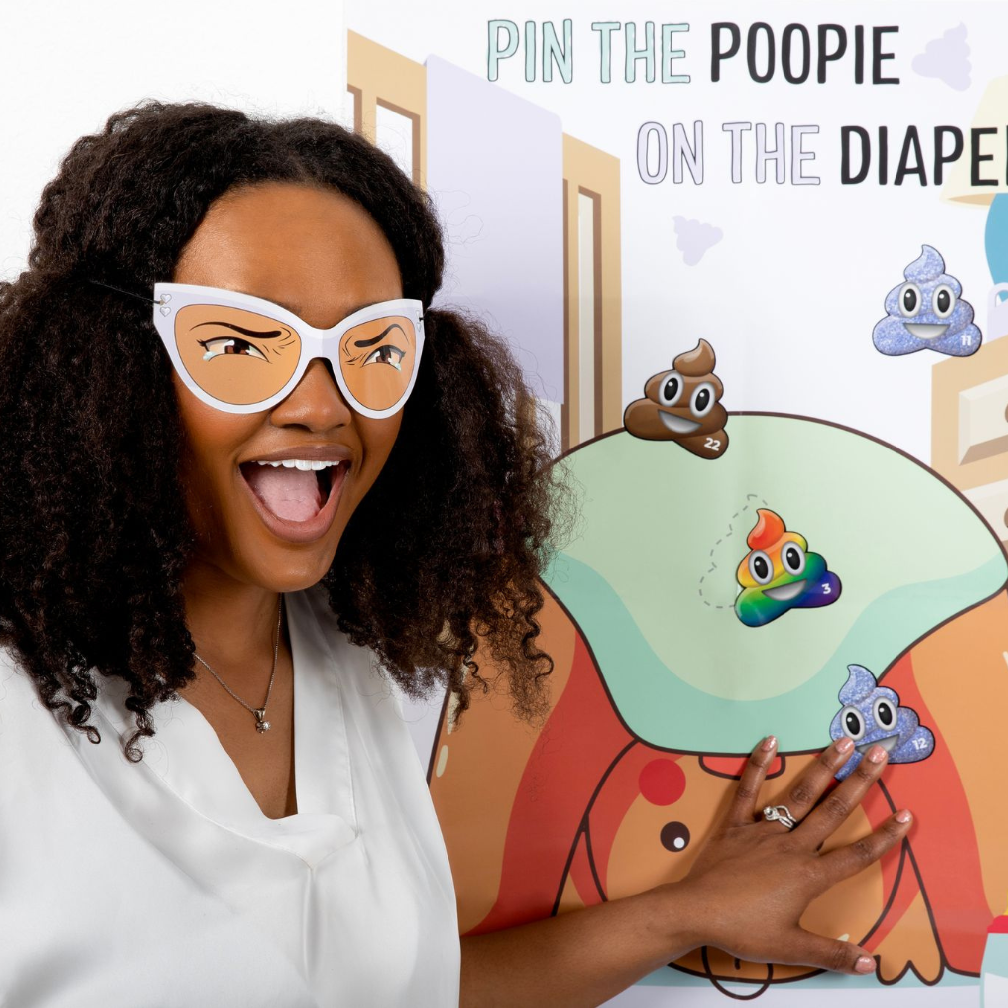 Pin The Poopie On The Diaper® - Baby Shower Game - CÔTIER BRAND