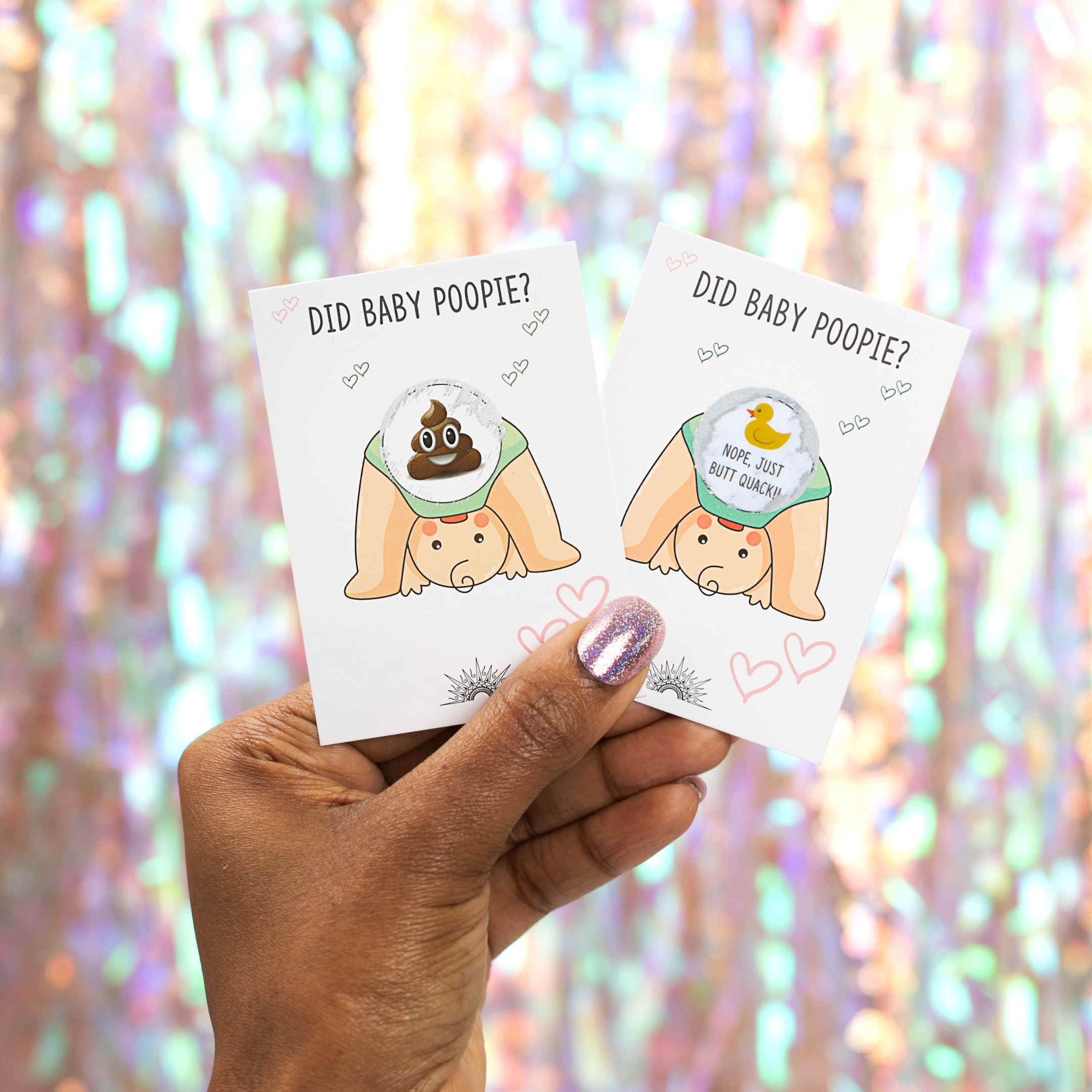 Did Baby Poopie?® - Baby Shower Poop Emoji Lottery Game - CÔTIER BRAND