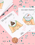 Did Baby Poopie?® - Baby Shower Poop Emoji Lottery Game - CÔTIER BRAND